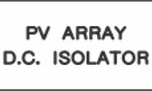 PV Array D.C Isolator