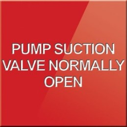 Pump Suction Valve - Normally Open