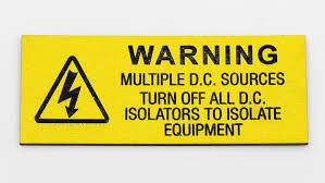 Warning - Multiple DC sources